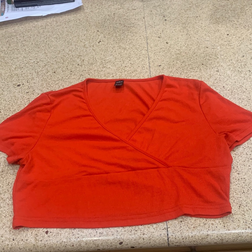 Wrap front juniors top